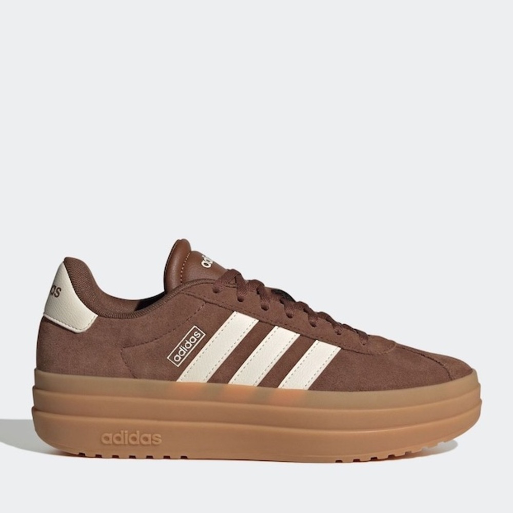 adidas VL court bold sneaker brown suede